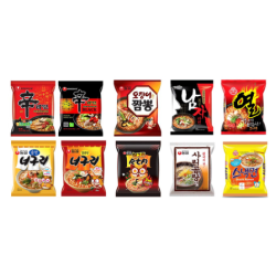 All Kinds of Korean Ramen Shin / Jin / Kimchi / Neoguri / Sari Gomtang / Yeol / Sesame Ramen