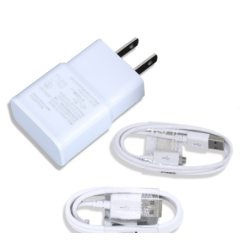 2 In 1 Fast Charging Travel Charger + USB Cable Universal For Samsung